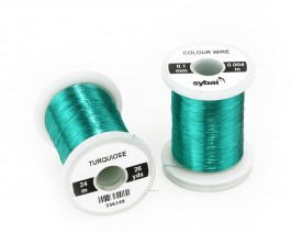 Colour Wire, 0.1 mm, Turquiose